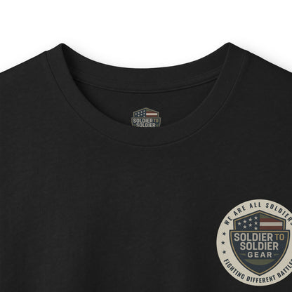Wolf “The One You Feed” Mental Health Awareness Long Sleeve Tee | Veteran & Military Motivational Shirt | PTSD Resilience Wolf Graphic Apparel