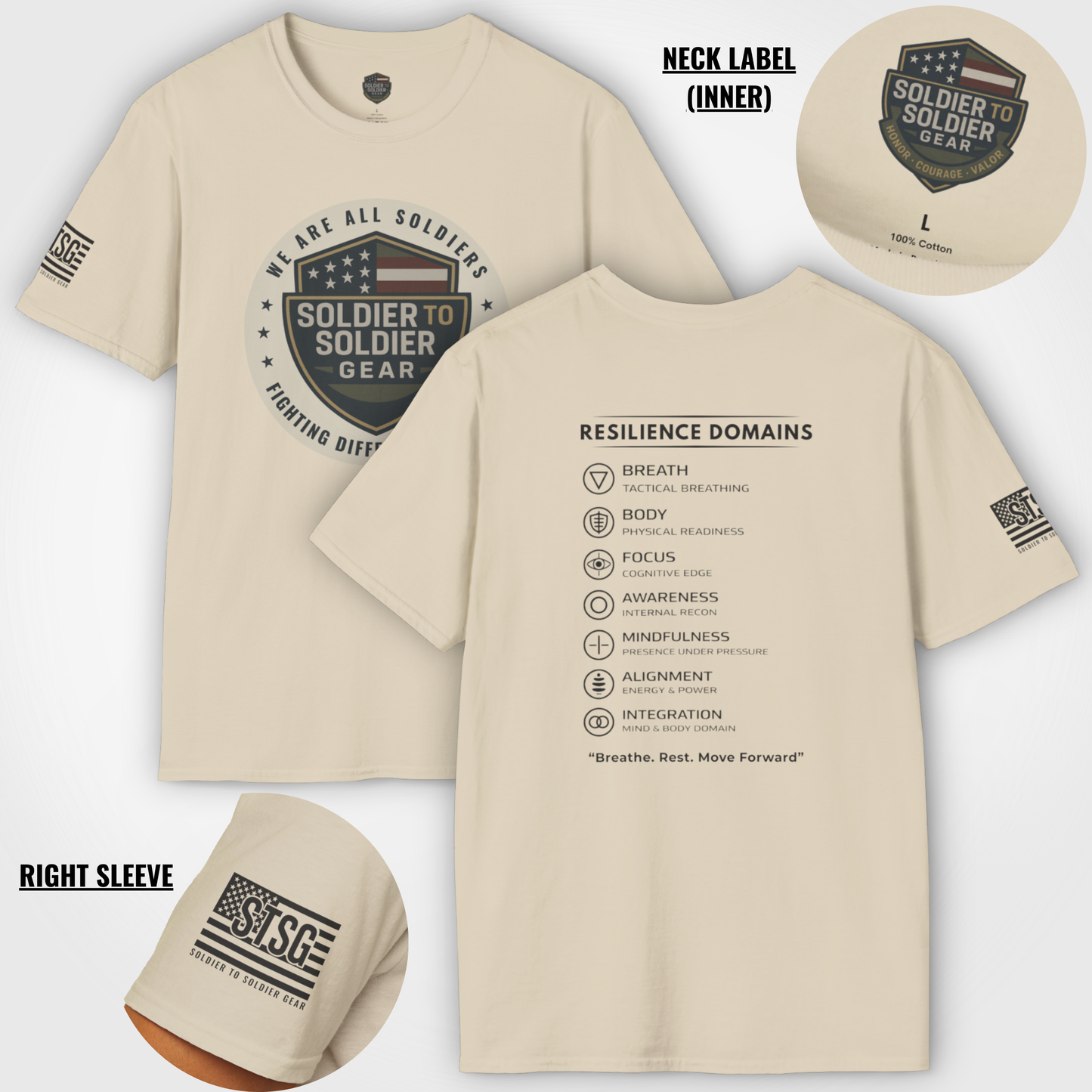 Military Resilience Shirt – Soldier Mindset Tactical Motivational Tee | Veteran Inspired Apparel | Soldier to Soldier Gear