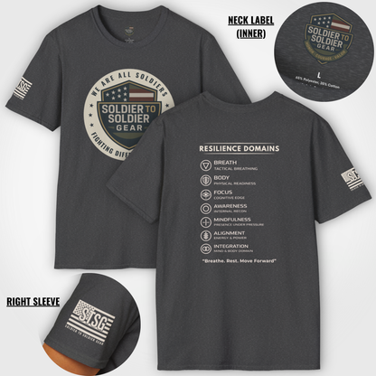 Military Resilience Shirt – Soldier Mindset Tactical Motivational Tee | Veteran Inspired Apparel | Soldier to Soldier Gear