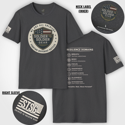Military Resilience Shirt – Soldier Mindset Tactical Motivational Tee | Veteran Inspired Apparel | Soldier to Soldier Gear