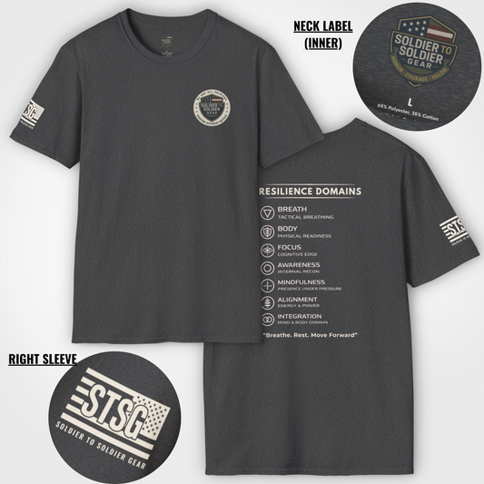 Military Resilience Shirt – Soldier Mindset Tactical Motivational Tee | Veteran Inspired Apparel | Soldier to Soldier Gear