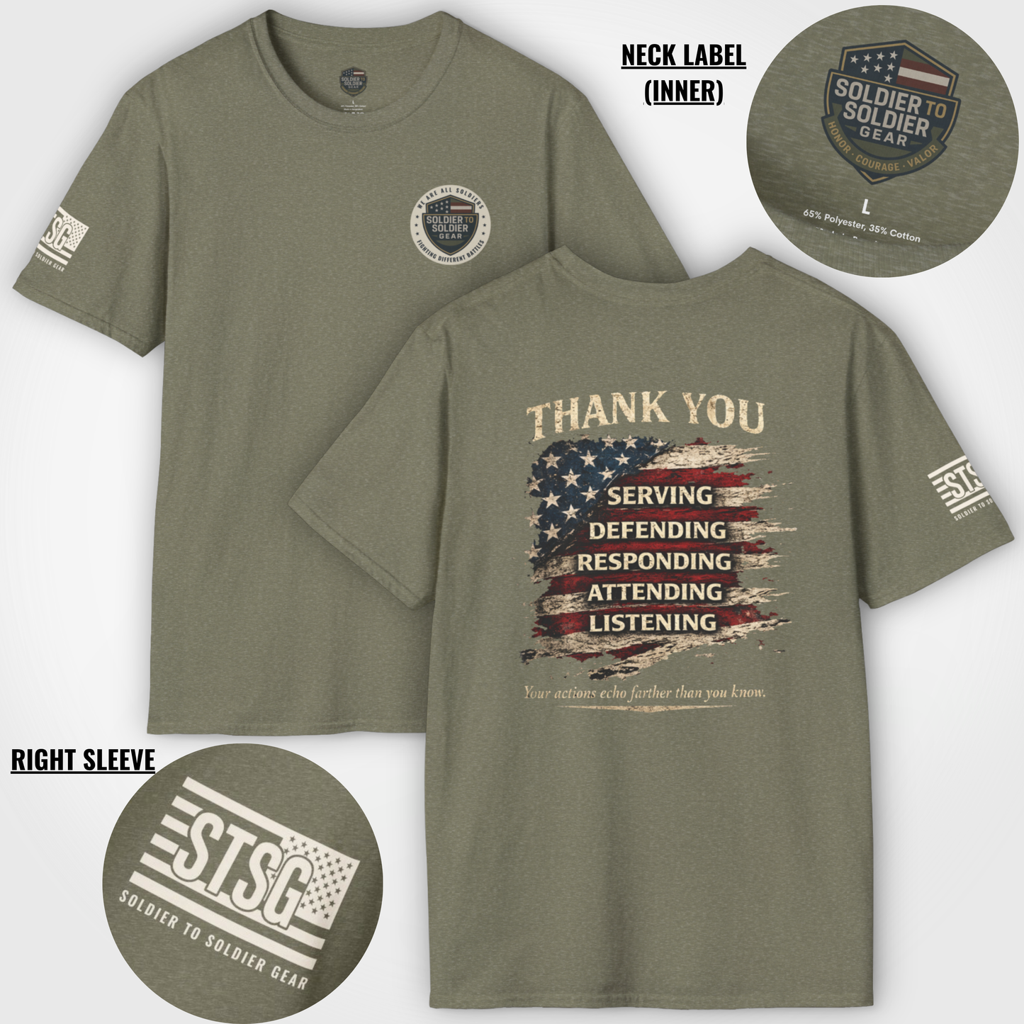 Thank You Veterans Shirt | Distressed American Flag Patriotic Tee