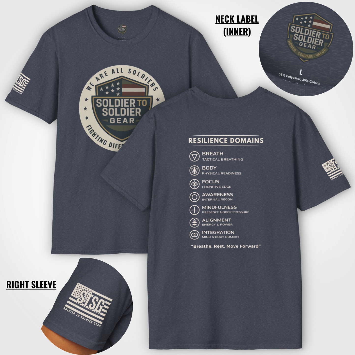 Military Resilience Shirt – Soldier Mindset Tactical Motivational Tee | Veteran Inspired Apparel | Soldier to Soldier Gear