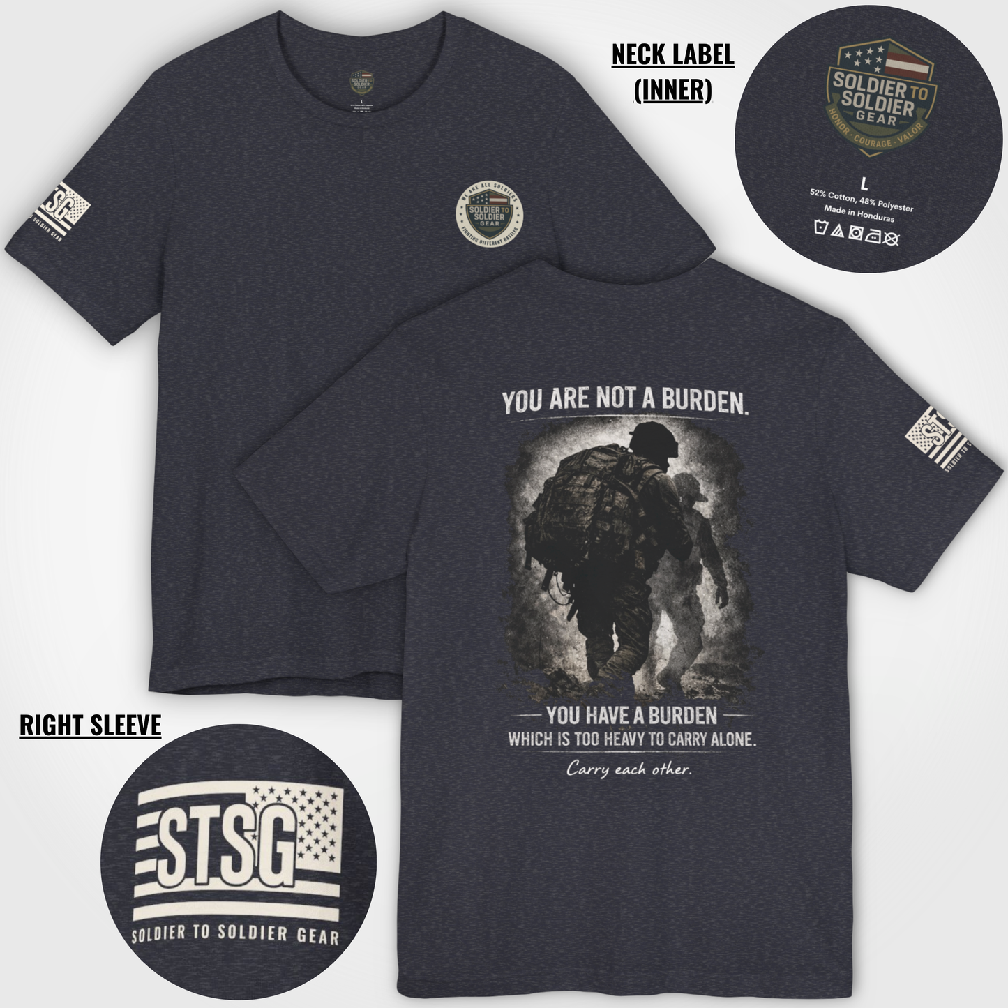 You Are Not a Burden Shirt | Veteran Mental Health Support Tee