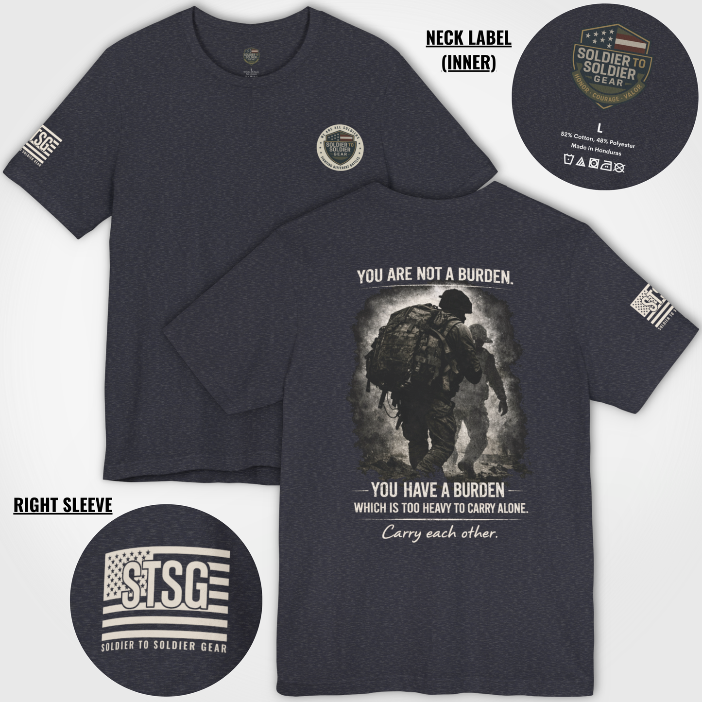 You Are Not a Burden Shirt | Veteran Mental Health Support Tee