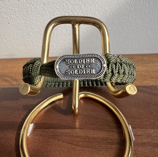 Soldier to Soldier Paracord Bracelet – Tactical Survival Bracelet with Button Loop Closure