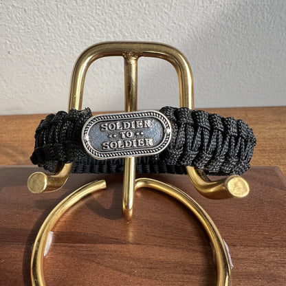Soldier to Soldier Paracord Bracelet – Tactical Survival Bracelet with Button Loop Closure