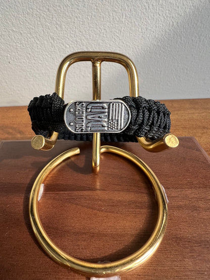 Soldier's Dad Paracord Bracelet – Tactical Survival Bracelet with Button Loop Closure
