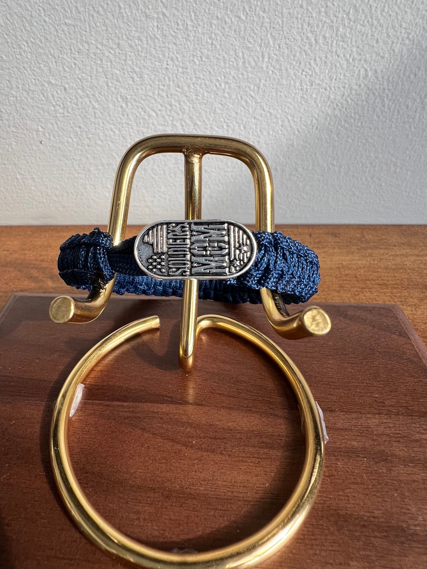 Soldier's Parents Dad Mom Paracord Bracelet – Tactical Survival Bracelet with Button Loop Closure