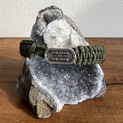 Soldier to Soldier Paracord Bracelet – Tactical Survival Bracelet with Button Loop Closure