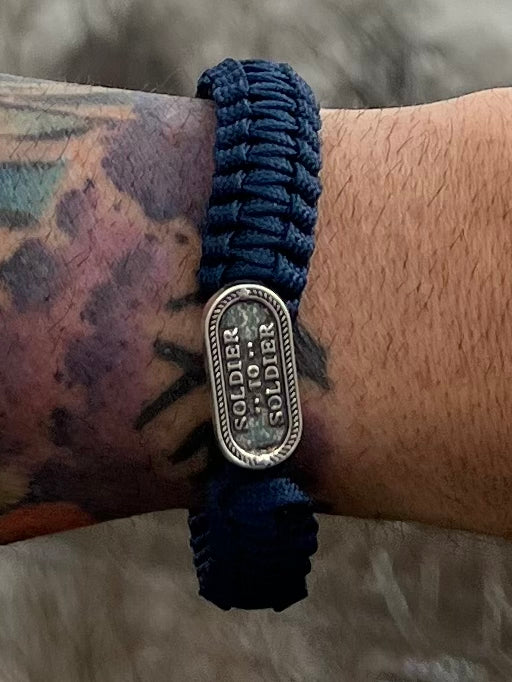Soldier to Soldier Paracord Bracelet – Tactical Survival Bracelet with Button Loop Closure