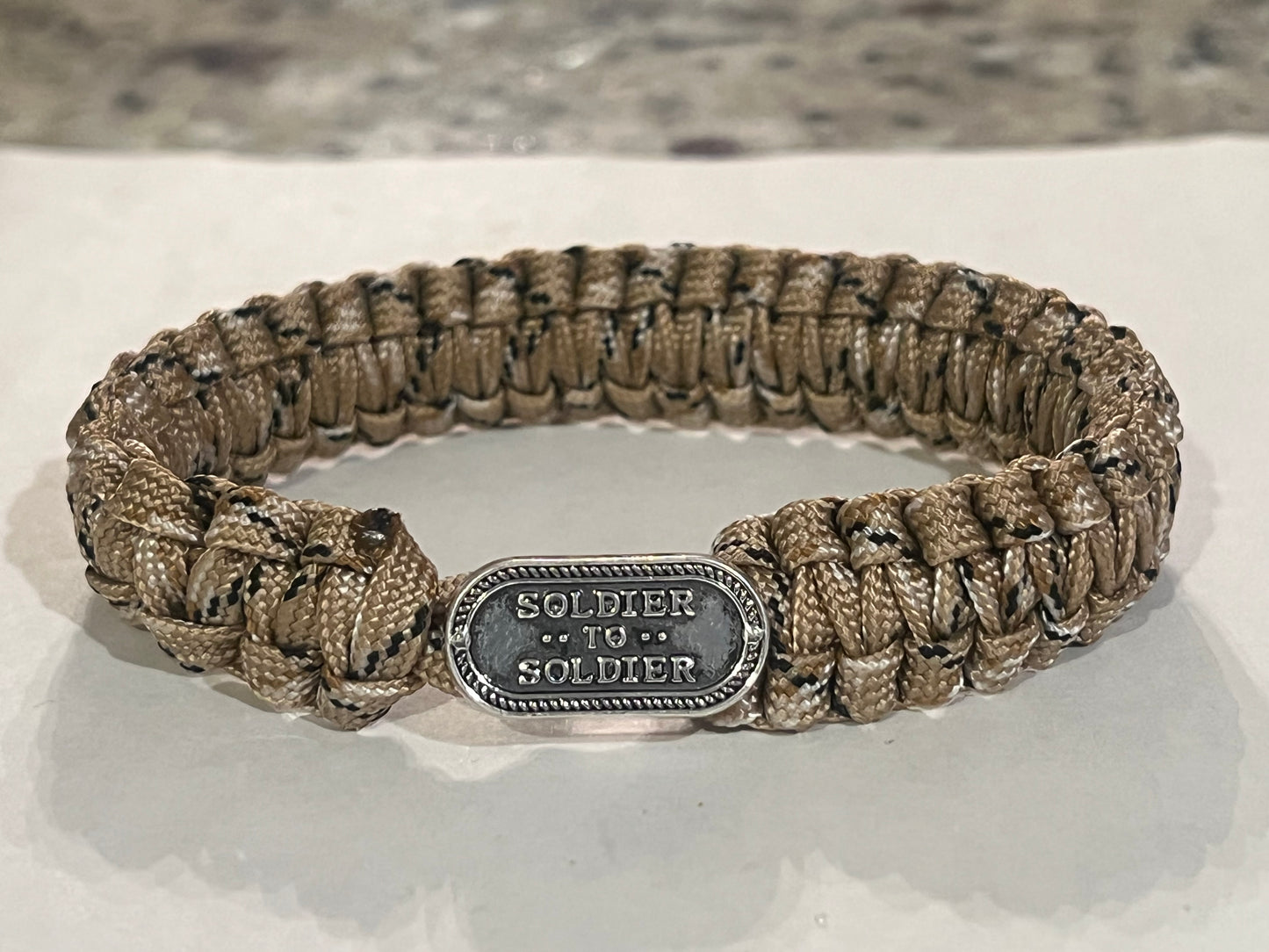 Soldier to Soldier Paracord Bracelet – Tactical Survival Bracelet with Button Loop Closure