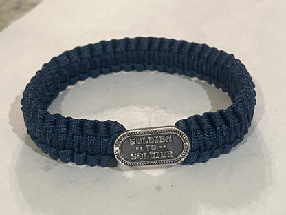 Soldier to Soldier Paracord Bracelet – Tactical Survival Bracelet with Button Loop Closure