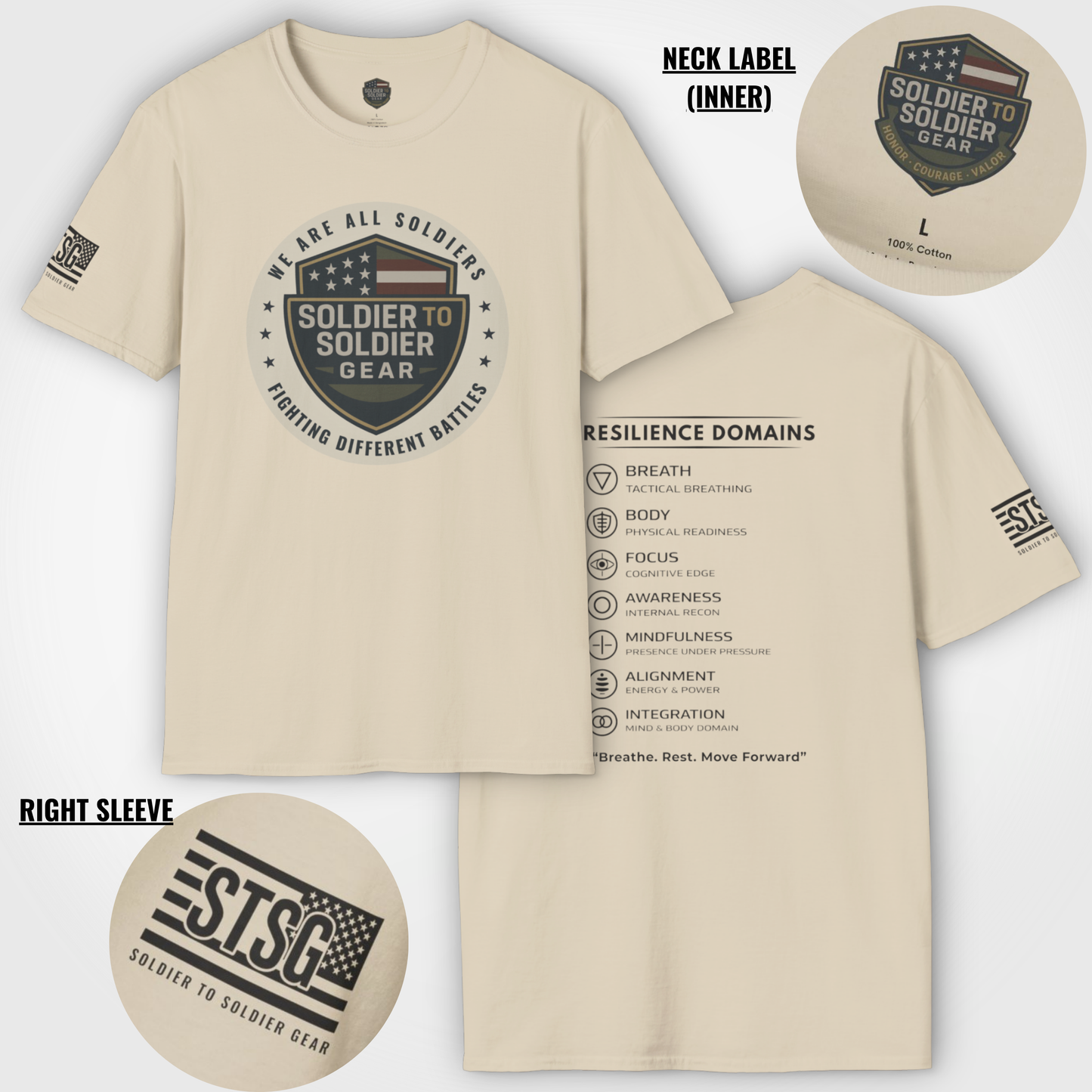Military Resilience Shirt – Soldier Mindset Tactical Motivational Tee | Veteran Inspired Apparel | Soldier to Soldier Gear