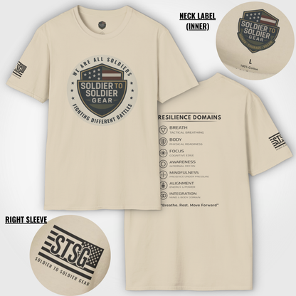 Military Resilience Shirt – Soldier Mindset Tactical Motivational Tee | Veteran Inspired Apparel | Soldier to Soldier Gear